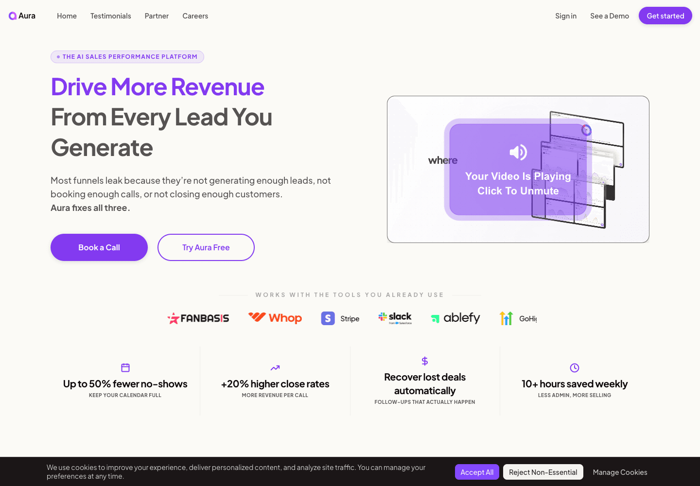 Aura public product website