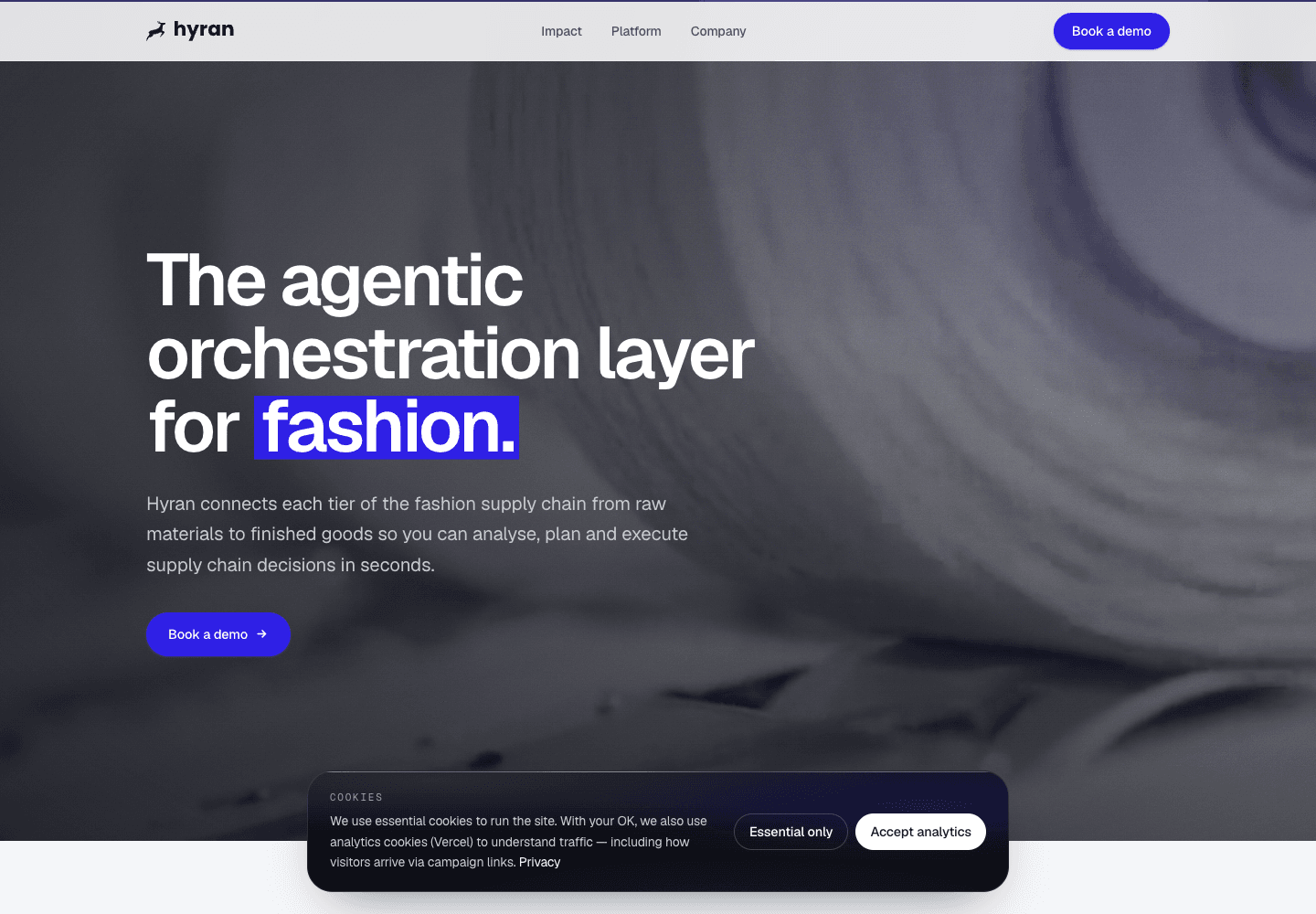 Hyran public product website